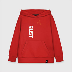 Толстовка детская хлопковая RUST, цвет: красный