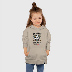Толстовка детская хлопковая ANAHEIM DUCKS, цвет: миндальный — фото 2