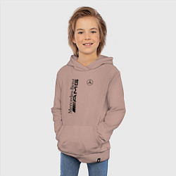 Толстовка детская хлопковая MERCEDES-BENZ AMG, цвет: пыльно-розовый — фото 2