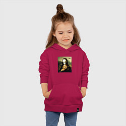 Толстовка детская хлопковая Mona Lisa, цвет: маджента — фото 2