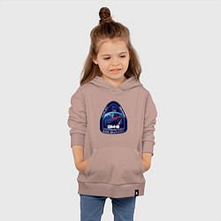 Толстовка детская хлопковая NASA Z, цвет: пыльно-розовый — фото 2