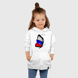 Толстовка детская хлопковая Россия, цвет: белый — фото 2