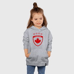 Толстовка детская хлопковая Canada: 4 Stars, цвет: меланж — фото 2