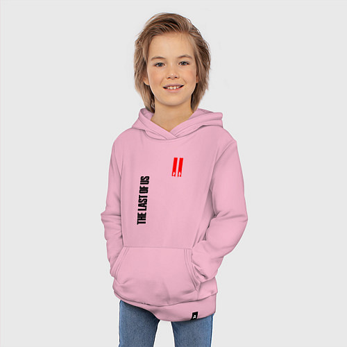 Детская толстовка-худи THE LAST OF US II / Светло-розовый – фото 3