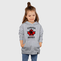 Толстовка детская хлопковая Canada Hockey, цвет: меланж — фото 2