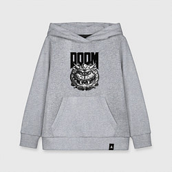 Толстовка детская хлопковая КАКОДЕМОН DOOM Z, цвет: меланж