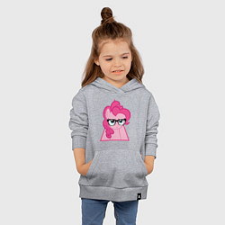 Толстовка детская хлопковая Pinky Pie hipster, цвет: меланж — фото 2