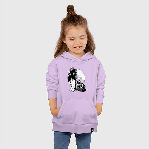 Детская толстовка-худи Токийский гуль / Лаванда – фото 4
