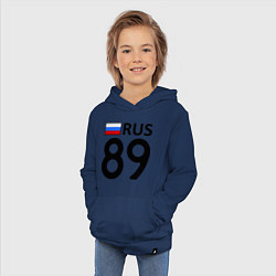 Толстовка детская хлопковая RUS 89 цвета тёмно-синий — фото 2