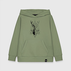 Детская толстовка-худи Polygonal deer