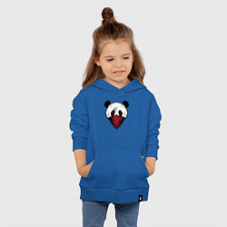 Толстовка детская хлопковая Панда со шрамом, цвет: синий — фото 2