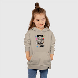 Толстовка детская хлопковая BTS BT21, цвет: миндальный — фото 2