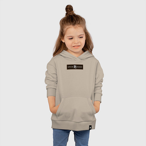 Детская толстовка-худи Kowalski Bakery Logo / Миндальный – фото 4