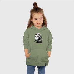 Толстовка детская хлопковая Годзилла, цвет: авокадо — фото 2