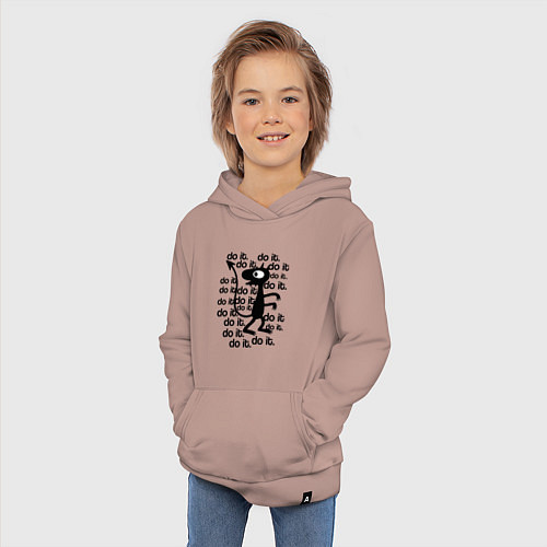 Детская толстовка-худи РАЗОЧАРОВАНИЕ / Пыльно-розовый – фото 3