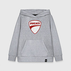 Детская толстовка-худи Ducati Logo Дукати Лого Z