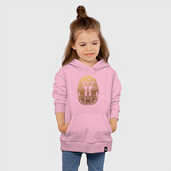 Толстовка детская хлопковая Тутанхамон, цвет: светло-розовый — фото 2
