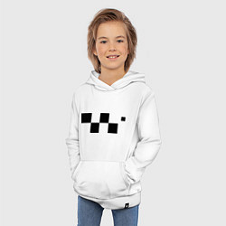 Толстовка детская хлопковая Сочинский таксист, цвет: белый — фото 2