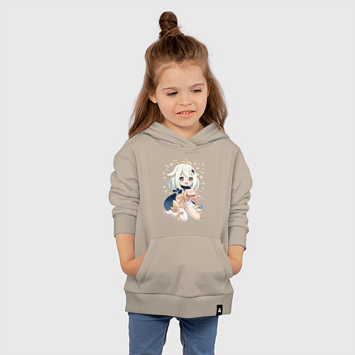 Детская толстовка-худи Приятного аппетита Паймон / Миндальный – фото 4