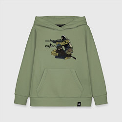 Толстовка детская хлопковая CS:GO, цвет: авокадо
