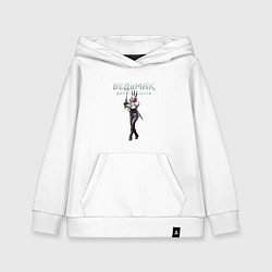 Толстовка детская хлопковая Цири Ведьмак, цвет: белый