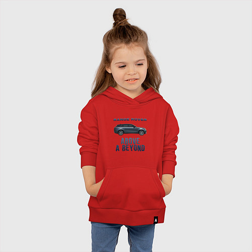 Детская толстовка-худи Range Rover Above a Beyond / Красный – фото 4