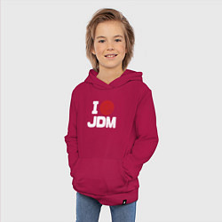 Толстовка детская хлопковая JDM, цвет: маджента — фото 2