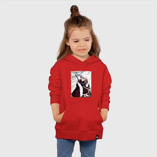 Детская толстовка-худи Hitsugaya Toshiro / Красный – фото 4