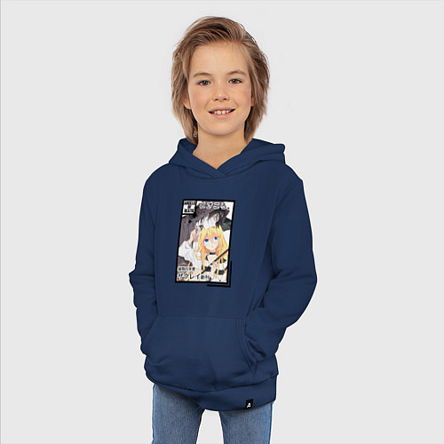 Детская толстовка-худи Ангел кровопролития / Тёмно-синий – фото 3