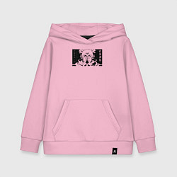 Толстовка детская хлопковая Магическая битва Сукуна, цвет: светло-розовый