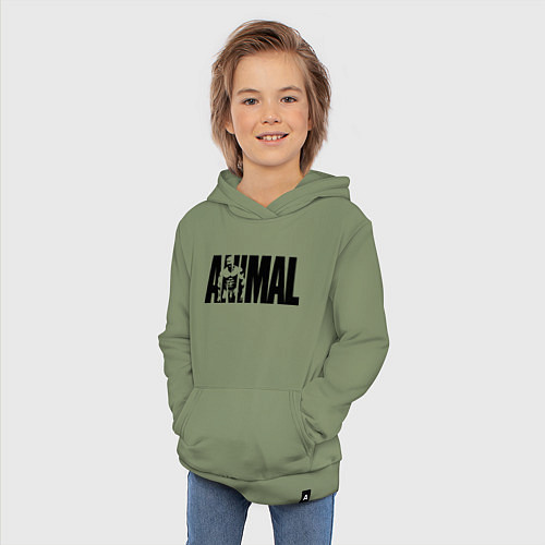Детская толстовка-худи ANIMAL ЭНИМАЛ / Авокадо – фото 3