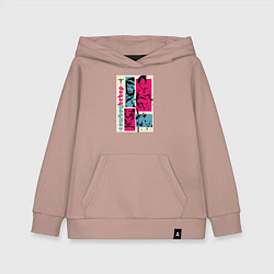 Толстовка детская хлопковая Cowboy Bebop, цвет: пыльно-розовый