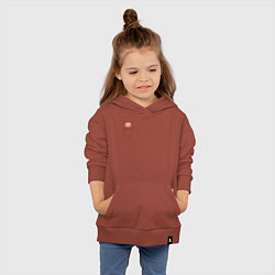 Толстовка детская хлопковая Рагнар в кармане, цвет: кирпичный — фото 2