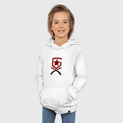 Толстовка детская хлопковая Gambit Gaming Crimson web style 202122 Кровавая па, цвет: белый — фото 2