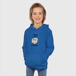 Толстовка детская хлопковая Мне все лень, я пельмень, цвет: синий — фото 2