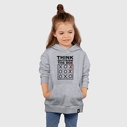Толстовка детская хлопковая THINK OUTSIDE THE BOX, цвет: меланж — фото 2