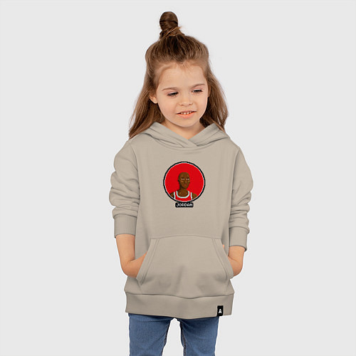 Детская толстовка-худи Retro Jordan / Миндальный – фото 4