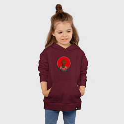 Толстовка детская хлопковая Retro Jordan, цвет: меланж-бордовый — фото 2