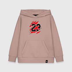 Толстовка детская хлопковая Bulls 23, цвет: пыльно-розовый