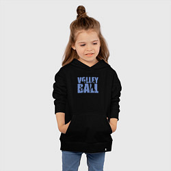 Толстовка детская хлопковая Volley Ball, цвет: черный — фото 2