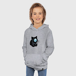 Толстовка детская хлопковая Among Us, цвет: меланж — фото 2