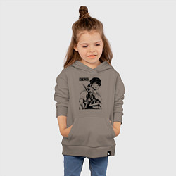 Толстовка детская хлопковая Ророноа Зоро One Piece, цвет: утренний латте — фото 2