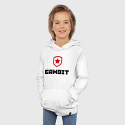 Толстовка детская хлопковая Gambit, цвет: белый — фото 2