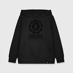 Толстовка детская хлопковая Chelsea FC: Emblem, цвет: черный