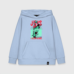 Толстовка детская хлопковая Корабль и акула, цвет: мягкое небо