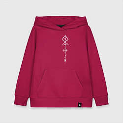 Толстовка детская хлопковая РУНЫ RUNES Z, цвет: маджента