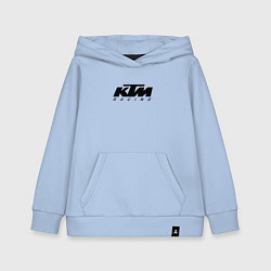 Толстовка детская хлопковая КТМ МОТОКРОСС KTM RACING, цвет: мягкое небо