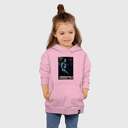 Толстовка детская хлопковая Terminator JD, цвет: светло-розовый — фото 2