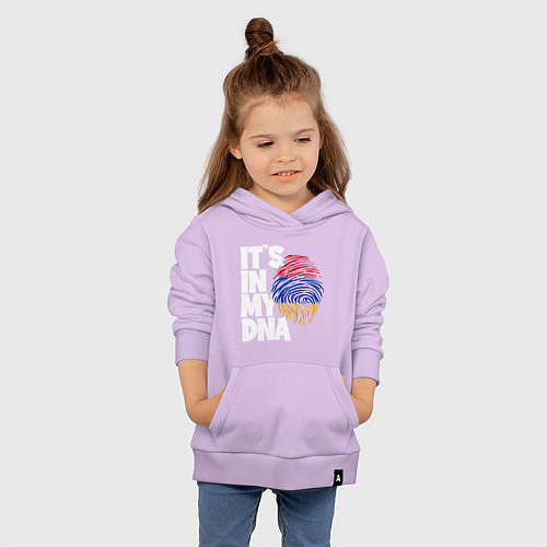 Детская толстовка-худи ДНК - Армения / Лаванда – фото 4