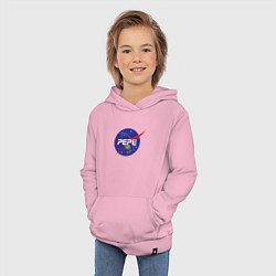 Толстовка детская хлопковая Pepe Pepe space Nasa, цвет: светло-розовый — фото 2